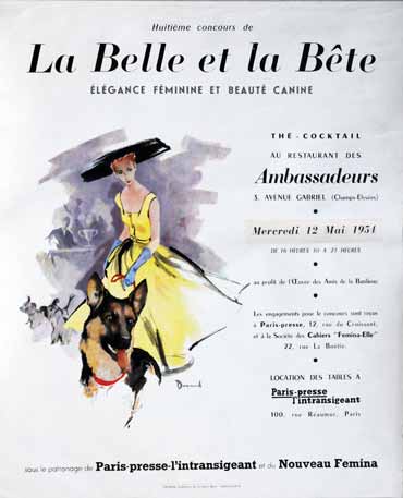 la belle et la bête - Affiche 1954