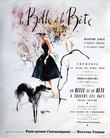 la belle et la bête - Affiche 1956